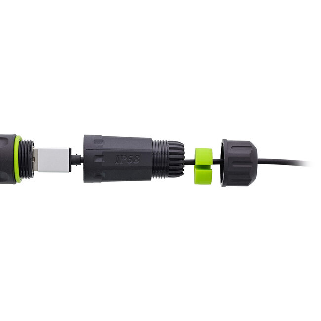 InLine® USB-A koppelaar, kort, IP68, 2x USB-A-aansluiting, afgeschermd