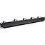InLine® 19" kabelmanagementpaneel, 5 grote beugels, RAL9005, zwart