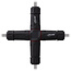 InLine® Voedingskabel koppelaar, IP68, 3-polig, 4-weg, M20, zwart