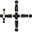InLine® Voedingskabel koppelaar, IP68, 3-polig, 4-weg, M20, zwart