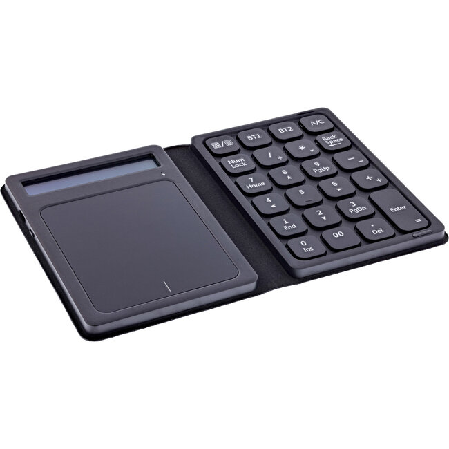 InLine® Bluetooth numeriek toetsenblok met touchpad, display, opvouwbaar, zwart