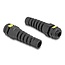 Delock Cable Gland M12 with ventilation and strain relief IP68 dust and waterproof black 2 pieces