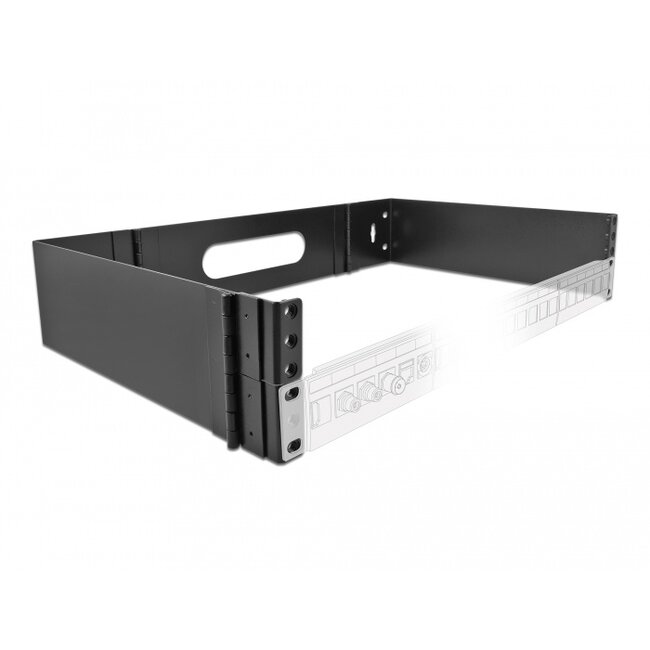 Delock 19″ Wall Mount Rack 2U foldable black
