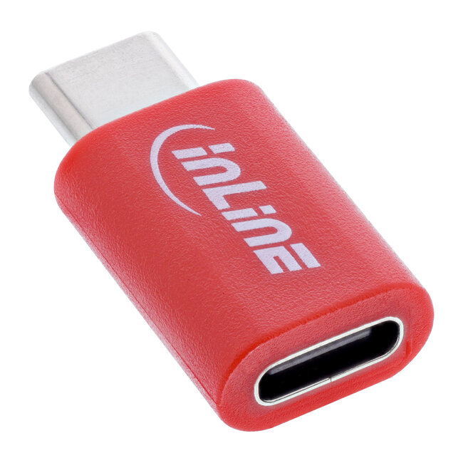 InLine® USB-gegevensblokkering, adapter USB-C-stekker naar USB-C-aansluiting