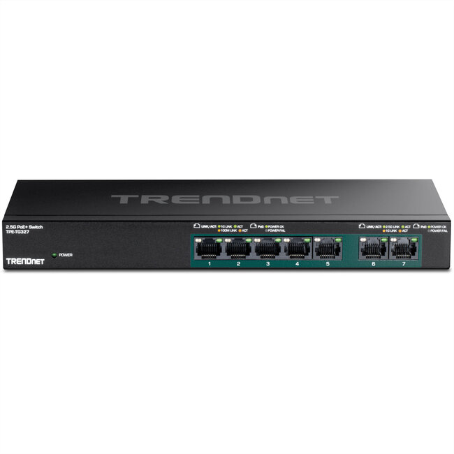 TRENDnet TPE-TG327 7-Poorts PoE+ Switch Multi-Gigabit
