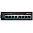 TRENDnet TI-PE80 Industriële Fast Ethernet PoE+ DIN-rail Switch 8-poorts
