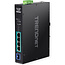 TRENDnet TI-PGM541 5-poorts Rail Switch Industrieel Gigabit PoE+, zwart
