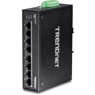 Trendnet TRENDnet TI-G80 8-poorts geharde industriële gigabit DIN-rail switch