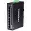 TRENDnet TI-G80 8-poorts geharde industriële gigabit DIN-rail switch