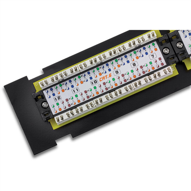TRENDnet TC-P12C6V Patchpaneel, 12-poorts wandmontage Cat.6 niet afgeschermd