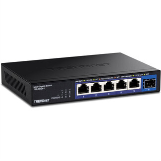 Trendnet TRENDnet TEG-S5061 6-poorts switch, 2,5G unmanaged switch met 10G SFP+-poort