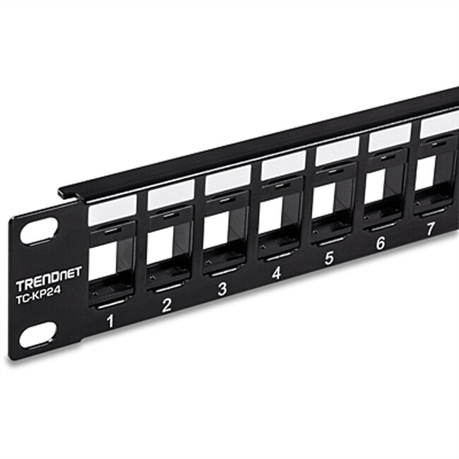 TRENDnet TC-KP24 patchpaneel , 24-poorts zonder keystone 1HE