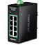 TRENDnet TI-PGLC80 8-poorts Gigabit PoE+ industriële DIN-rail Mini Switch