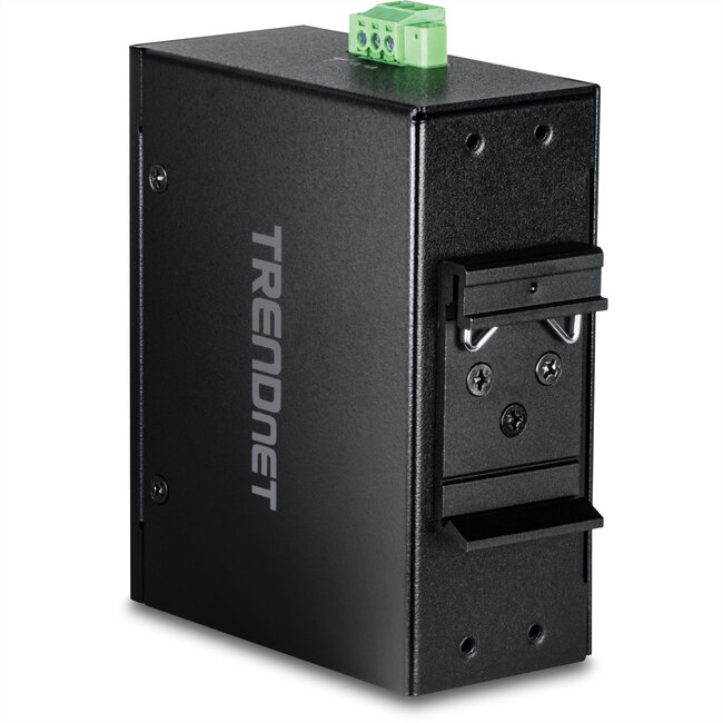 TRENDnet TI-PGLC80 8-poorts Gigabit PoE+ industriële DIN-rail Mini Switch