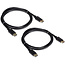 TRENDnet TK-DP06/2 DisplayPort 1.2 Kabel, 2 Stuks, zwart, 1,8 m