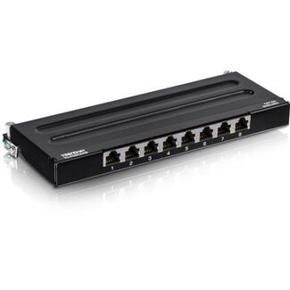 Trendnet TRENDnet TC-P08C6AS Patchpaneel , 8-poorts Cat.6A afgeschermd voor wandmontage