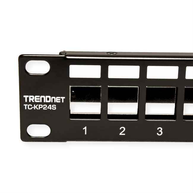 TRENDnet TC-KP24S Patchpaneel, 24-poorts zonder Keystone Afgeschermd 1 HE