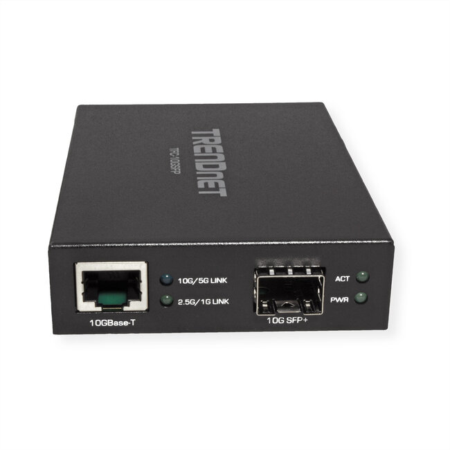 TRENDnet TFC-10GSFP mediaconverter, 10GBASE-T naar SFP+ glasvezel