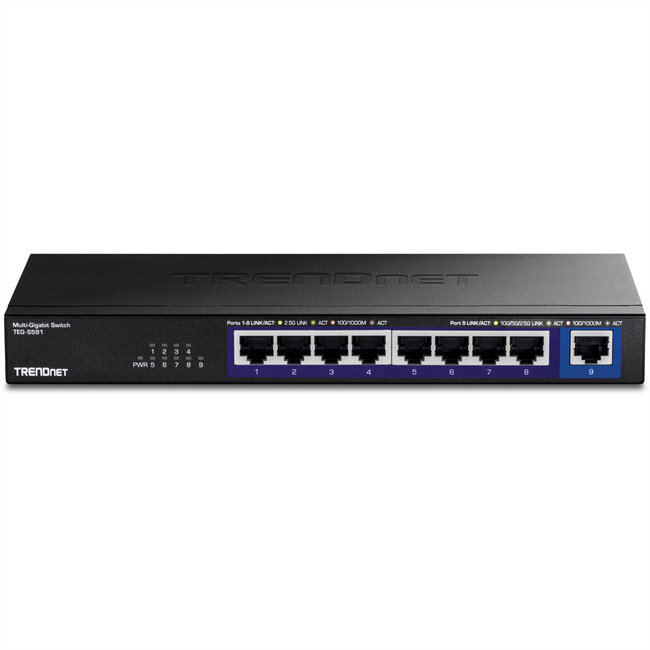 TRENDnet TEG-S591 9-poorts switch, Multi-Gigabit