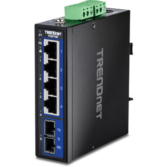 Trendnet TRENDnet TI-G51SC 5-poorts Gigabit Switch Industriële DIN-rail met MM SC-poort