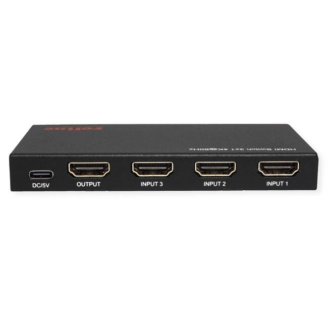 Roline HDMI schakelaar | 3 naar 1 | HDMI2.0 (4K 60Hz + HDR)