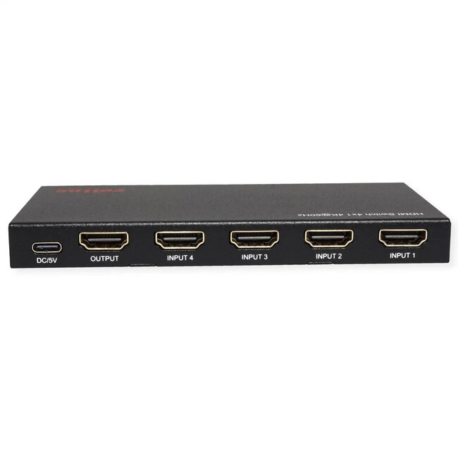 Roline HDMI schakelaar | 4 naar 1 | HDMI2.0 (4K 60Hz + HDR)