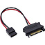InLine® SATA-voedingsadapterkabel, SATA-bus naar SlimSATA-stekker, 0,15 m