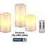 Goobay Set of 3 LED Real Wax Candles, white, incl. 10x AAA (LR03)