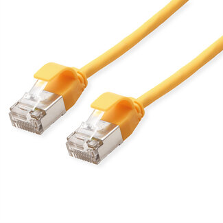 Roline ROLINE F/UTP DataCenter Patchkabel Cat.6A (Class EA), LSOH, extra dun, geel, 1,5 m