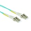 Premium LC/UPC Duplex optical fiber kabel | OM3 | LSZH | turquoise | 75 meter
