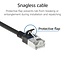 SFTP CAT7 slimline flexibele netwerkkabel | LSZH | zwart | 0,50 meter