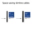 SFTP CAT7 slimline flexibele netwerkkabel | LSZH | zwart | 2 meter