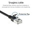 SFTP CAT7 slimline flexibele netwerkkabel | LSZH | zwart | 3 meter