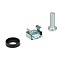 M5 schroevenset voor 10 inch / 19 inch componenten | zilver | 50 stuks