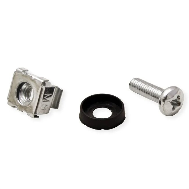 M5 schroevenset voor 10 inch / 19 inch componenten | zilver | 50 stuks