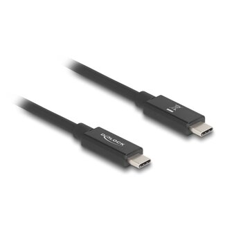 DeLOCK Delock USB-C kabel | USB4 80 Gbps | PD 240W | 16K 60Hz | zwart | 1 meter