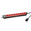 Bachmann 19 inch stekkerdoos | IEC C20 - 9x CEE 7/3 | 1U | zwart | 2 meter