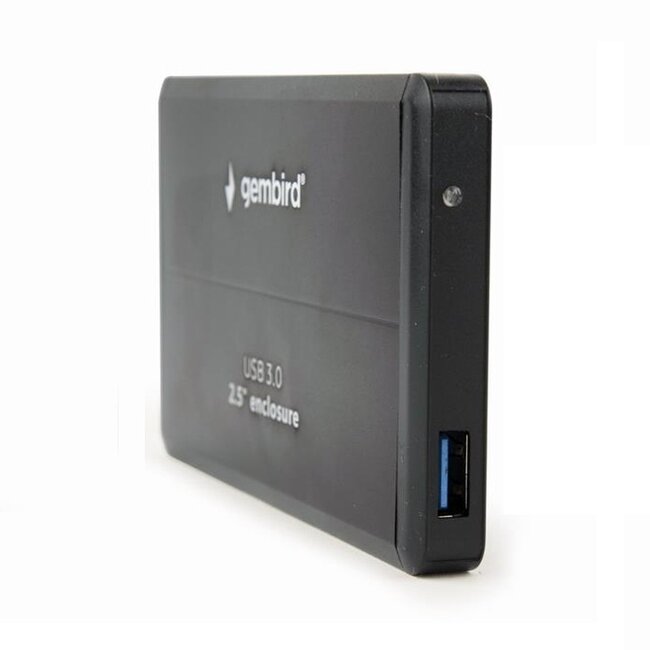 Gembird 2,5'' SATA HDD/SSD behuizing | USB-A | USB3.0 5 Gbps | zwart