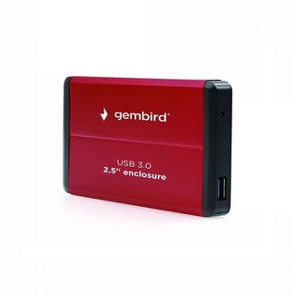 Gembird Gembird 2,5'' SATA HDD/SSD behuizing | USB-A | USB3.0 5 Gbps | rood
