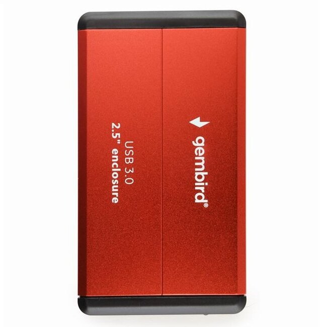 Gembird 2,5'' SATA HDD/SSD behuizing | USB-A | USB3.0 5 Gbps | rood