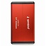 Gembird 2,5'' SATA HDD/SSD behuizing | USB-A | USB3.0 5 Gbps | rood