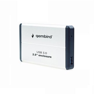 Gembird Gembird 2,5'' SATA HDD/SSD behuizing | USB-A | USB3.0 5 Gbps | zilver