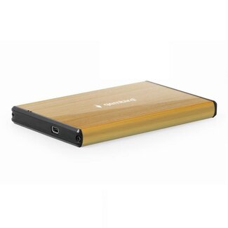 Gembird Gembird 2,5'' SATA HDD/SSD behuizing | USB-A | USB3.0 5 Gbps | goud