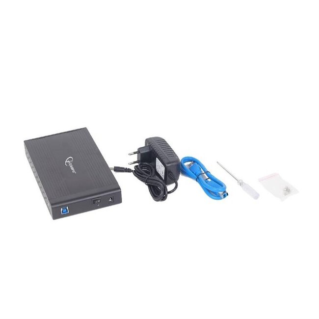 Gembird 3,5'' SATA HDD behuizing | USB-A | USB3.0 5 Gbps | zwart