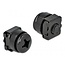 M6 schroevenset voor 10 inch / 19 inch componenten | zwart | 50 stuks