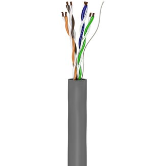 Goobay Goobay CAT 5e Network Cable, U/UTP, grey 100 m