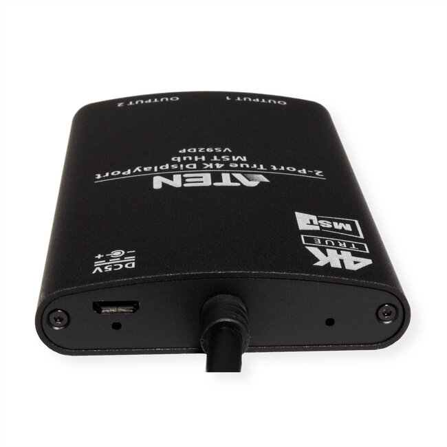 ATEN VS92DP 2-Poorts True 4K DisplayPort Splitter met MST Hub