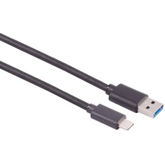 S-Impuls USB-C - USB-A kabel | USB3.0 5 Gbps | 10W | zwart | 1 meter