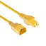C15 - C14 stroomkabel voor UPS/PDU | 3x 1,00mm (rubber) | geel | 2,5 meter