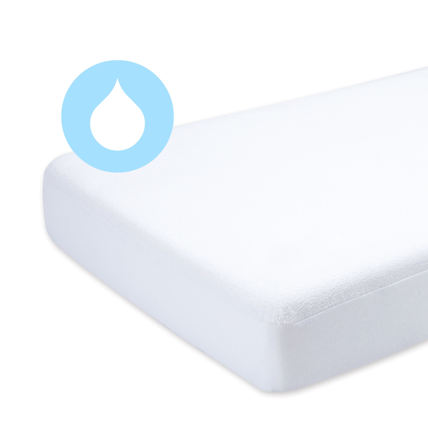 Bemini Protège Matelas Lit Bébé  Blanc Snow 60x120 CM